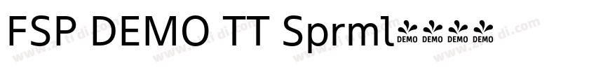 FSP DEMO TT Sprml字体转换 FSP DEMO TT Sprml字体转换